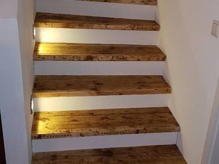 Treppenstufen au Bauholz, Bauholz Ambiente Bauholz Ambiente Escaleras Madera Acabado en madera