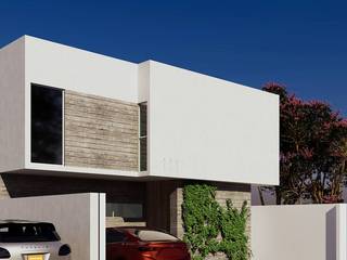 Visualizacion Casa Az-01, Amd-Studio Amd-Studio Villas Concrete