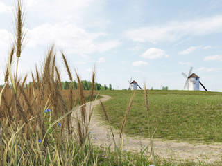 Visualization. Field., Aleksandra Kostyuchkova Aleksandra Kostyuchkova Klassieke tuinen