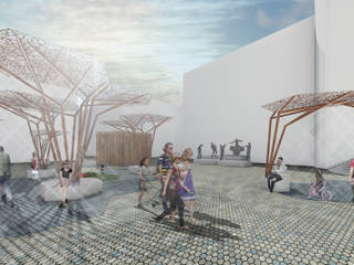 1er Premio. Proyecto de reforma y renovación de la Plaza del Ayuntamiento de Los Alcázares, Murcia, UFiVe UFiVe Modern Garden