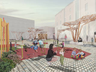 1er Premio. Proyecto de reforma y renovación de la Plaza del Ayuntamiento de Los Alcázares, Murcia, UFiVe UFiVe Jardines modernos: Ideas, imágenes y decoración