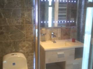 baño casa monterrey, CONSTRUCCIÓN PROYECTO DESIGN S.A.S CONSTRUCCIÓN PROYECTO DESIGN S.A.S พื้นที่เชิงพาณิชย์ เซรามิค