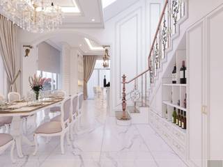 Thiết kế biệt thự Tân Cổ Điển 2 tầng sang trọng và đẳng cấp Châu Âu, ICON INTERIOR ICON INTERIOR Classic style dining room