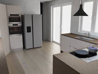 Progettazione di una cucina moderna a Trento, G&S INTERIOR DESIGN G&S INTERIOR DESIGN Industriële keukens