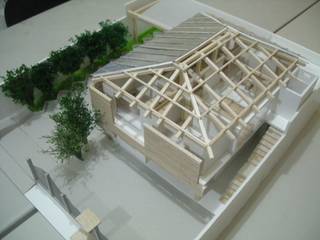 MAQUETAS ARQUITECTÓNICAS, ACORDES 7D ESTUDIO DE ARQUITECTURA ACORDES 7D ESTUDIO DE ARQUITECTURA 목조 주택 엔지니어드 우드 투명