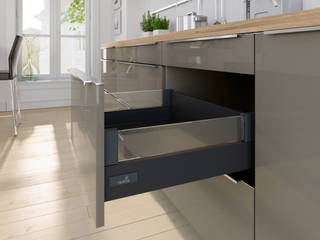 InnoTech Atira de Hettich (cajones), HERRAJES HETTICH S.A DE C.V. HERRAJES HETTICH S.A DE C.V. Casas de estilo moderno