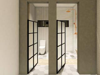 Baño Industrial - Europeo, A.DESIGN A.DESIGN Salle de bain industrielle