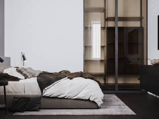 Дизайн-проект спальни в современном стиле, izidizi.com izidizi.com غرفة نوم