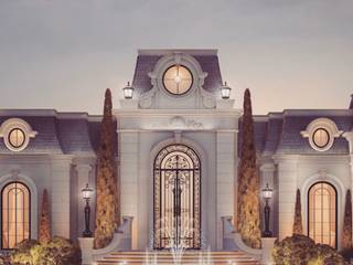 Luxurious Home Design Collection : Majestic Mansion in French Architecture Style, IONS DESIGN IONS DESIGN Giardino classico Pietra Variopinto