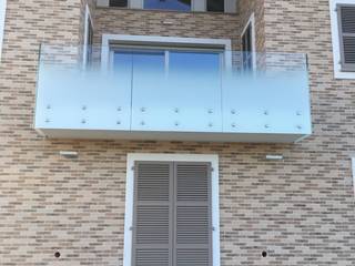 Scala e balconi esterni in Vetro, Airaldi scale Airaldi scale Balcony Glass