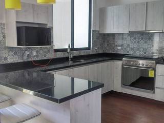 Cocina Integral de Melamina con cerrajes ocultos , GHogar GHogar Kitchen Granite