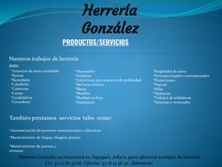 Herreria GonzaleZ, herrería gonzalez herrería gonzalez Phòng học/văn phòng phong cách mộc mạc Kim loại