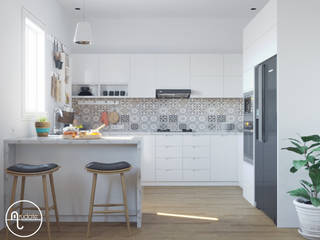 Rumah Tinggal , Arudate Design Arudate Design Unit dapur Kayu Lapis White