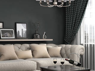 Exclusive collection for exclusive interiors with Versace lamp shades , Luxury Chandelier LTD Luxury Chandelier LTD Ruang Keluarga Modern Perunggu Metallic/Silver