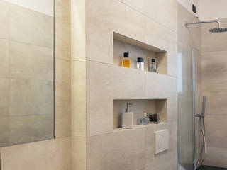 Un Bagno Nuovo : Elegante e Moderno , studio di progettazione architetto caterina martini studio di progettazione architetto caterina martini حمام