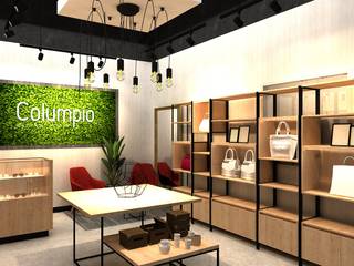 Columpio concept store (EN CONSTRUCCION), AUTANA estudio AUTANA estudio Espacios comerciales Aglomerado Acabado en madera