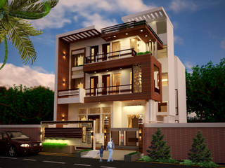 200Sqmt Residence , Inception Design Cell Inception Design Cell Bungalow Solid Wood Multicolored