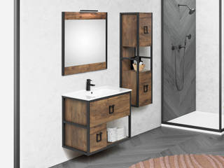 Modelo LINK, Exbanho- Equipamentos de Banho, Lda Exbanho- Equipamentos de Banho, Lda Modern bathroom Engineered Wood Transparent