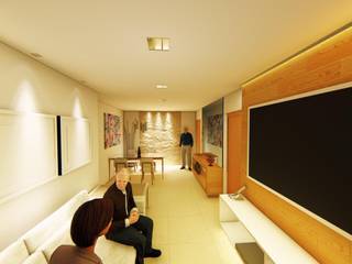 Projeto de decoração, Outline Arquitetura Outline Arquitetura 现代客厅設計點子、靈感 & 圖片