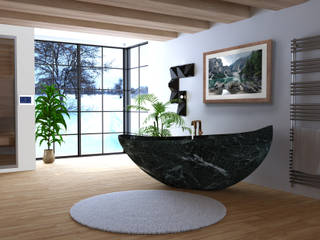 BATHROOM RESTYLING SORAGA, DESIGN107 DESIGN107 Moderne badkamers