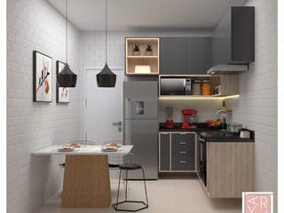Projeto para Cozinha!!, Arty Arquitetura Arty Arquitetura Cocinas pequeñas Tablero DM