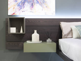 Sorvolo: Il letto sospeso Sorvolo è il sistema letto multi accessoriato, Fimar srl Fimar srl Modern style bedroom