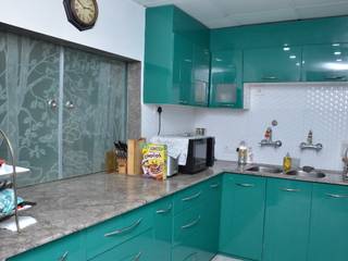 Rosedale Star Apartment Kolkata - Kitchen , Kphomes Kphomes Modern kitchen