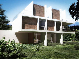 Bayern, RRA Arquitectura RRA Arquitectura Casas unifamiliares Madera Blanco