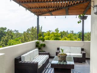 Terraza Mayorazgo, emARTquitectura Arte y Diseño emARTquitectura Arte y Diseño Balcones y terrazas clásicos Cerámico