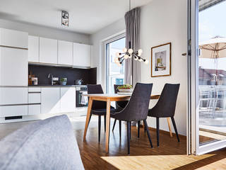 Penthouse SW, Home Staging Bavaria Home Staging Bavaria Modern Yemek Odası