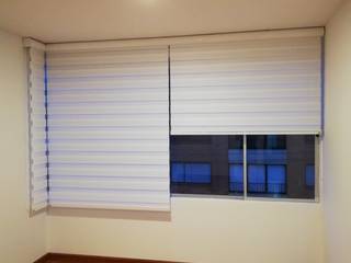 Cortinas, persianas, enrollables, Motorización y automatización, Peliculas de control solar, Toldos, CMS Mobiliario CMS Mobiliario Puertas y ventanas de estilo moderno Textil Ámbar/Dorado