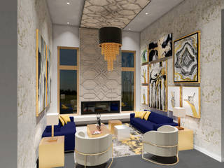 GOLD & SILVER MIX, A.DESIGN A.DESIGN Eclectic style living room