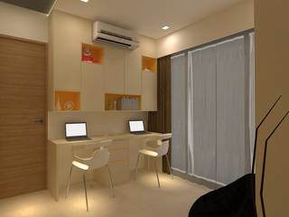 3bhk Residence, Eish Arora, SPACE DESIGN STUDIOS SPACE DESIGN STUDIOS غرفة نوم