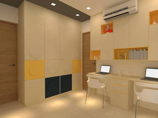 3bhk Residence, Eish Arora, SPACE DESIGN STUDIOS SPACE DESIGN STUDIOS غرفة نوم