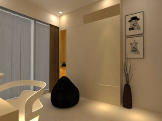 3bhk Residence, Eish Arora, SPACE DESIGN STUDIOS SPACE DESIGN STUDIOS Dormitorios de estilo minimalista