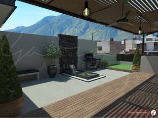 Departamento y Roof Garden , GARAY ARQUITECTOS GARAY ARQUITECTOS モダンデザインの テラス