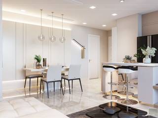 Thiết kế nội thất hiện đại của một URBANISTA thực thụ!, ICON INTERIOR ICON INTERIOR Modern Dining Room