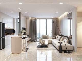 Thiết kế nội thất hiện đại của một URBANISTA thực thụ!, ICON INTERIOR ICON INTERIOR Modern Living Room