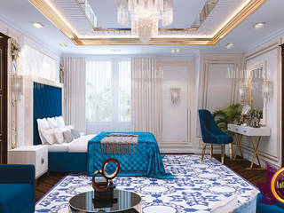 Luxury Blue Bedroom Decoration, Luxury Antonovich Design Luxury Antonovich Design