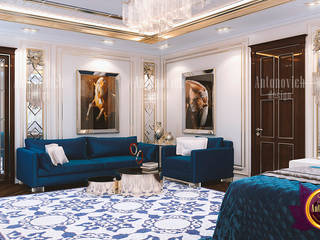 Luxury Blue Bedroom Decoration, Luxury Antonovich Design Luxury Antonovich Design