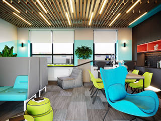 Interior design of the office EPAM company, Planka Planka Commercial spaces