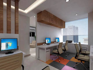 Corporate Office, Andheri, SPACE DESIGN STUDIOS SPACE DESIGN STUDIOS Minimalist study/office