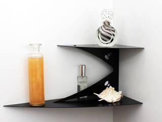 Etagère d'angle murale ZELIE, objectal.fr objectal.fr Modern bathroom Iron/Steel