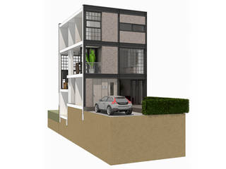 Grondgebonden woning Leiden, Trae Architect Trae Architect Eengezinswoning Stenen