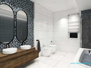 KROP łazienka z przepiękną mozaiką :), mimtwardowscy mimtwardowscy