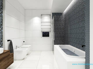 KROP łazienka z przepiękną mozaiką :), mimtwardowscy mimtwardowscy