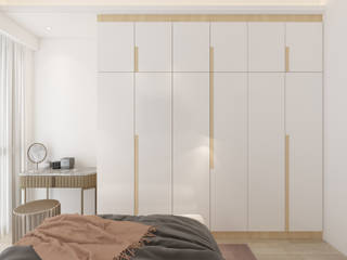 Paya Lebar Residences, Swish Design Works Swish Design Works Small bedroom Plywood