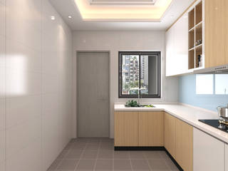 Paya Lebar Residences, Swish Design Works Swish Design Works Built-in kitchens Plywood