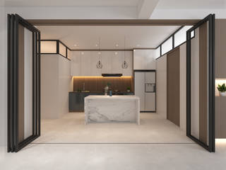 Bishan St 23, Swish Design Works Swish Design Works 置入式廚房