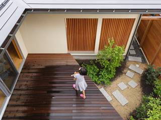 立町の家, FOMES design FOMES design ระเบียง, นอกชาน